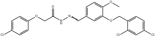 2-(4-chlorophenoxy)-N'-{3-[(2,4-dichlorobenzyl)oxy]-4-methoxybenzylidene}acetohydrazide|