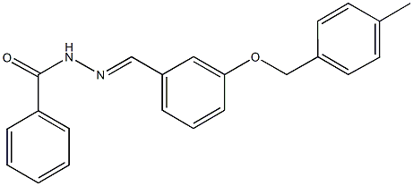 N'-{3-[(4-methylbenzyl)oxy]benzylidene}benzohydrazide,494756-66-0,结构式