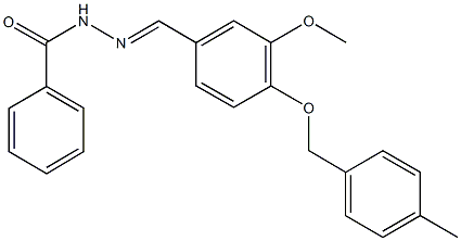 N'-{3-methoxy-4-[(4-methylbenzyl)oxy]benzylidene}benzohydrazide Structure