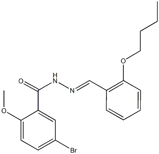 494757-02-7 5-bromo-N'-(2-butoxybenzylidene)-2-methoxybenzohydrazide