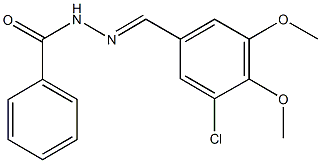 N'-(3-chloro-4,5-dimethoxybenzylidene)benzohydrazide Structure