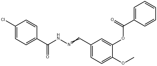 5-[2-(4-chlorobenzoyl)carbohydrazonoyl]-2-methoxyphenyl benzoate|