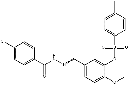 5-[2-(4-chlorobenzoyl)carbohydrazonoyl]-2-methoxyphenyl 4-methylbenzenesulfonate|