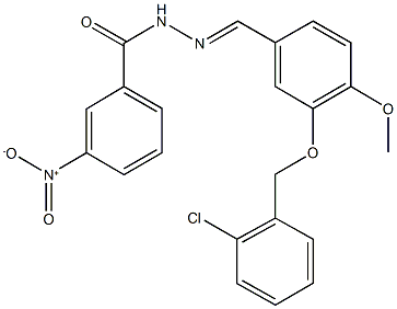 N'-{3-[(2-chlorobenzyl)oxy]-4-methoxybenzylidene}-3-nitrobenzohydrazide|