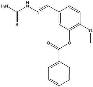 5-[2-(aminocarbothioyl)carbohydrazonoyl]-2-methoxyphenyl benzoate,494759-60-3,结构式