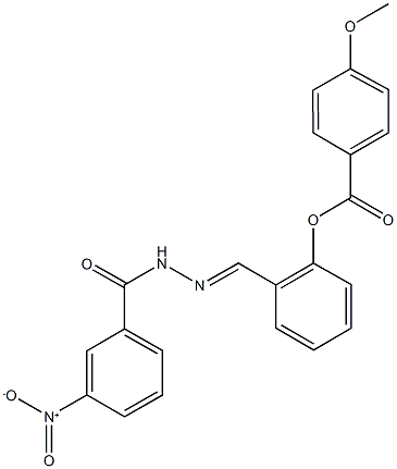 494761-95-4 2-(2-{3-nitrobenzoyl}carbohydrazonoyl)phenyl 4-methoxybenzoate