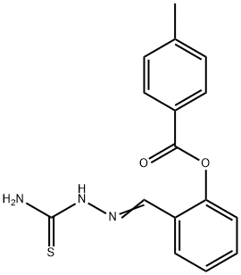 2-[2-(aminocarbothioyl)carbohydrazonoyl]phenyl 4-methylbenzoate Structure