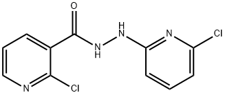 2-chloro-N'-(6-chloro-2-pyridinyl)nicotinohydrazide 结构式