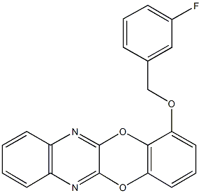 1-[(3-fluorobenzyl)oxy][1,4]benzodioxino[2,3-b]quinoxaline,494764-27-1,结构式