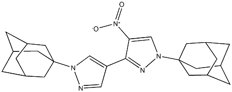 4-nitro-3,4'-bis[1-(1-adamantyl)-1H-pyrazole] Structure
