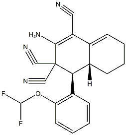 2-amino-4-[2-(difluoromethoxy)phenyl]-4a,5,6,7-tetrahydro-1,3,3(4H)-naphthalenetricarbonitrile|