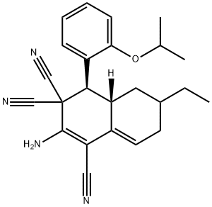 2-amino-6-ethyl-4-(2-isopropoxyphenyl)-4a,5,6,7-tetrahydro-1,3,3(4H)-naphthalenetricarbonitrile|