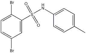 2,5-dibromo-N-(4-methylphenyl)benzenesulfonamide,494826-47-0,结构式