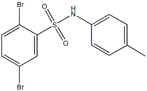 2,5-dibromo-N-(4-methylphenyl)benzenesulfonamide Structure