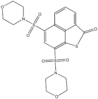 6,8-bis(4-morpholinylsulfonyl)-2H-naphtho[1,8-bc]thiophen-2-one,494826-75-4,结构式