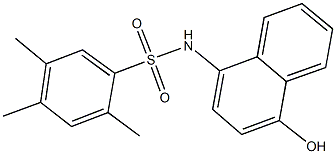 N-(4-hydroxy-1-naphthyl)-2,4,5-trimethylbenzenesulfonamide Structure