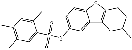 2,4,5-trimethyl-N-(8-methyl-6,7,8,9-tetrahydrodibenzo[b,d]furan-2-yl)benzenesulfonamide Structure