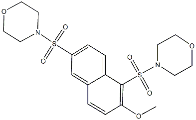 1,6-bis(4-morpholinylsulfonyl)-2-naphthyl methyl ether,494827-40-6,结构式