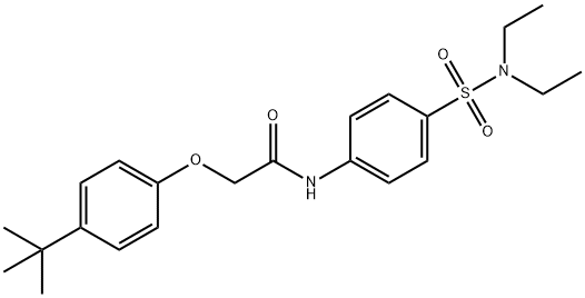 494830-46-5 2-(4-tert-butylphenoxy)-N-{4-[(diethylamino)sulfonyl]phenyl}acetamide