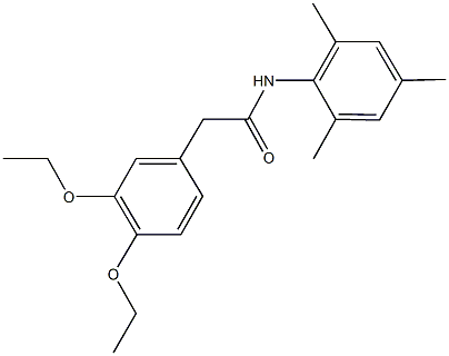 2-(3,4-diethoxyphenyl)-N-mesitylacetamide 结构式