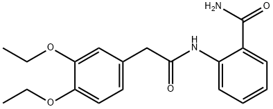 2-{[(3,4-diethoxyphenyl)acetyl]amino}benzamide Struktur