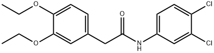 N-(3,4-dichlorophenyl)-2-(3,4-diethoxyphenyl)acetamide 结构式