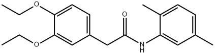 2-(3,4-diethoxyphenyl)-N-(2,5-dimethylphenyl)acetamide,494831-18-4,结构式