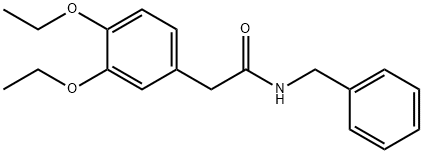 N-benzyl-2-(3,4-diethoxyphenyl)acetamide Structure
