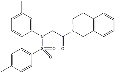 N-[2-(3,4-dihydro-2(1H)-isoquinolinyl)-2-oxoethyl]-4-methyl-N-(3-methylphenyl)benzenesulfonamide|