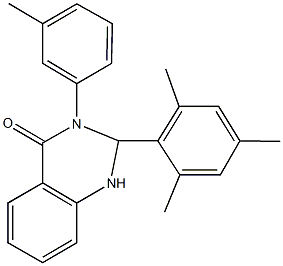 2-mesityl-3-(3-methylphenyl)-2,3-dihydro-4(1H)-quinazolinone,494842-47-6,结构式