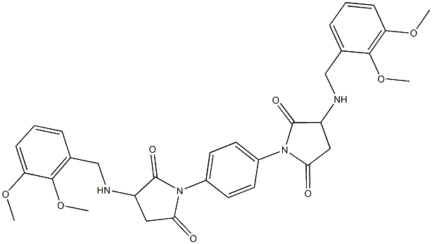 494853-52-0 3-[(2,3-dimethoxybenzyl)amino]-1-(4-{3-[(2,3-dimethoxybenzyl)amino]-2,5-dioxo-1-pyrrolidinyl}phenyl)-2,5-pyrrolidinedione