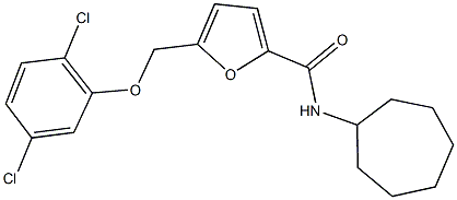 494857-49-7 N-cycloheptyl-5-[(2,5-dichlorophenoxy)methyl]-2-furamide