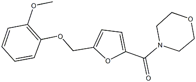 4-{5-[(2-methoxyphenoxy)methyl]-2-furoyl}morpholine Structure