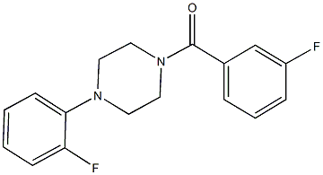 1-(3-fluorobenzoyl)-4-(2-fluorophenyl)piperazine Structure