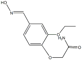 2-{2-ethoxy-4-[(hydroxyimino)methyl]phenoxy}acetamide Structure