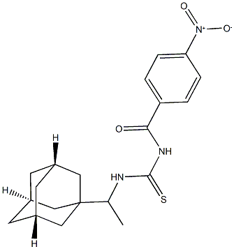 N-[1-(1-adamantyl)ethyl]-N'-{4-nitrobenzoyl}thiourea|