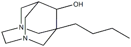 1-butyl-3,6-diazatricyclo[4.3.1.1~3,8~]undecan-9-ol,494867-14-0,结构式