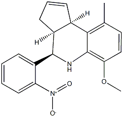 4-{2-nitrophenyl}-6-methoxy-9-methyl-3a,4,5,9b-tetrahydro-3H-cyclopenta[c]quinoline|