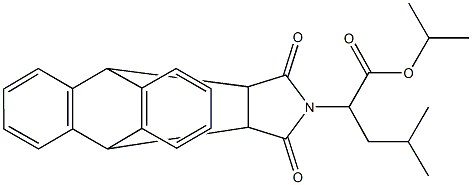isopropyl 2-(16,18-dioxo-17-azapentacyclo[6.6.5.0~2,7~.0~9,14~.0~15,19~]nonadeca-2,4,6,9,11,13-hexaen-17-yl)-4-methylpentanoate Structure