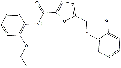 5-[(2-bromophenoxy)methyl]-N-(2-ethoxyphenyl)-2-furamide,495375-45-6,结构式