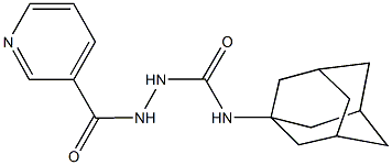 N-(1-adamantyl)-2-(3-pyridinylcarbonyl)hydrazinecarboxamide Struktur