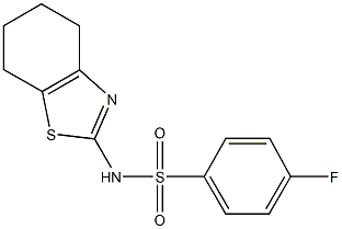 4-fluoro-N-(4,5,6,7-tetrahydro-1,3-benzothiazol-2-yl)benzenesulfonamide Structure