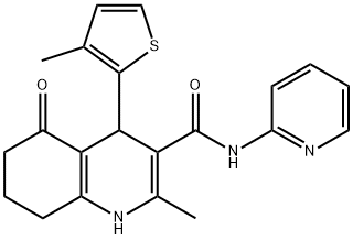 495377-65-6 2-methyl-4-(3-methylthien-2-yl)-5-oxo-N-pyridin-2-yl-1,4,5,6,7,8-hexahydroquinoline-3-carboxamide