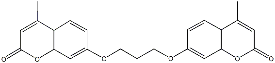 4-methyl-7-{3-[(4-methyl-2-oxo-4a,8a-dihydro-2H-chromen-7-yl)oxy]propoxy}-4a,8a-dihydro-2H-chromen-2-one Structure