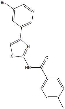 N-[4-(3-bromophenyl)-1,3-thiazol-2-yl]-4-methylbenzamide|