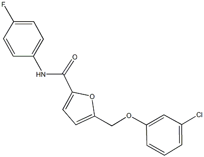 495382-68-8 5-[(3-chlorophenoxy)methyl]-N-(4-fluorophenyl)-2-furamide