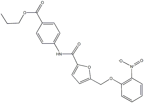 495382-99-5 propyl 4-{[5-({2-nitrophenoxy}methyl)-2-furoyl]amino}benzoate