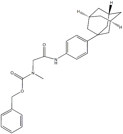 benzyl 2-[4-(1-adamantyl)anilino]-2-oxoethyl(methyl)carbamate Structure