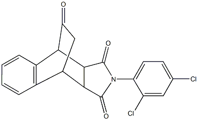 11-(2,4-dichlorophenyl)-11-azatetracyclo[6.5.2.0~2,7~.0~9,13~]pentadeca-2,4,6-triene-10,12,14-trione 化学構造式