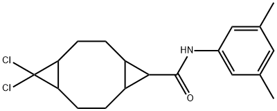 10,10-dichloro-N-(3,5-dimethylphenyl)tricyclo[7.1.0.0~4,6~]decane-5-carboxamide Structure